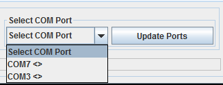 COM Ports before connecting our device